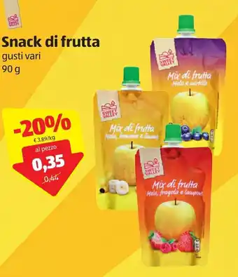 ALDI Snack di frutta 90g offerta