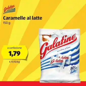 ALDI Galatine Caramelle al latte 150g offerta