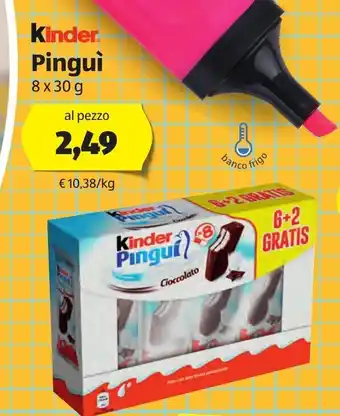 ALDI Kinder Pinguì 8x30g offerta