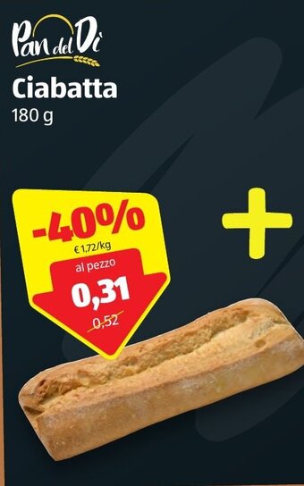 ALDI Pan del Di Ciabatta 180g offerta