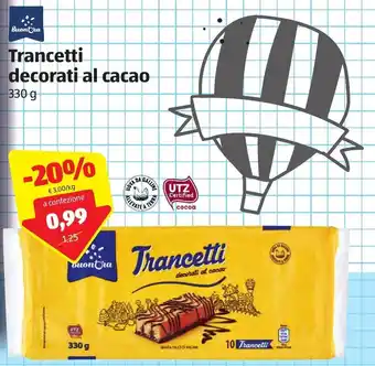 ALDI BounOra Trancetti decorati al cacao 330g offerta
