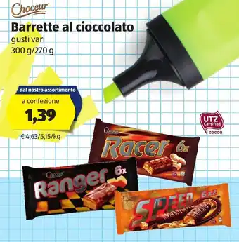 ALDI Choceur Barrette al cioccolato 300g/270g offerta