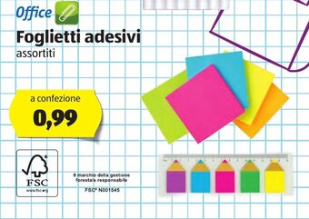 ALDI Office Foglietti adesivi offerta