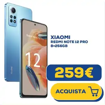 Euronics XIAOMI REDMI NOTE 12 PRO 8+256GB offerta