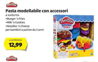 ALDI Play-Doh Pasta modellabile con accessori offerta