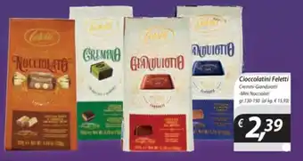 Cioccolatini Feletti Cremini-Gianduiotti -Mini Nocciolati gr.130-150