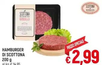 Famila Market HAMBURGER DI SCOTTONA 200 g offerta