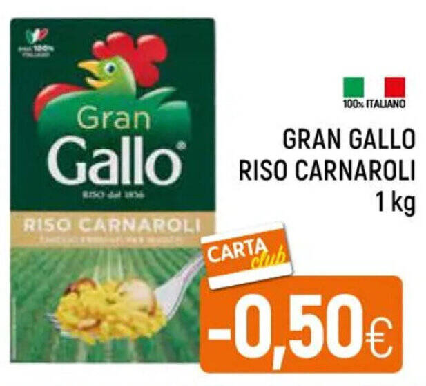 GRAN GALLO RISO CARNAROLI 1 kg offerta di Famila Market