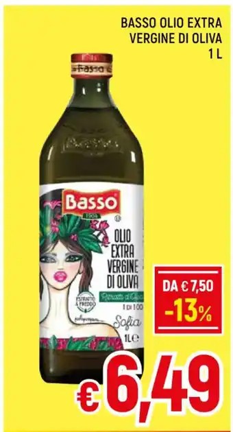 Famila Market BASSO OLIO EXTRA VERGINE DI OLIVA 1L offerta