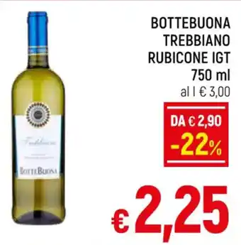 Famila Market BOTTEBUONA TREBBIANO RUBICONE IGT 750 ml offerta