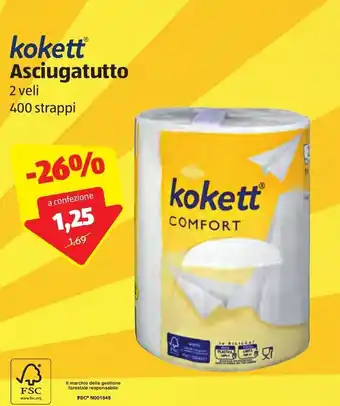 ALDI Kokett Asciugatutto 400 strappi offerta
