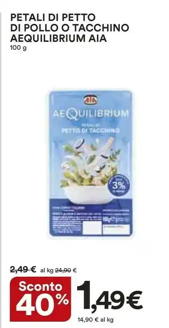 Coop Aia Petto Di Pollo Al Forno Aequilibrium 80 G(ml) offerta
