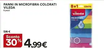 Coop Vileda Panni In Microfibra Colorati offerta