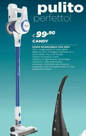 Ipercoop Candy Scopa Ricaricabile Viva 10011 offerta