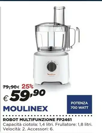 Ipercoop Moulinex Robot Multifunzione Fp2461 offerta
