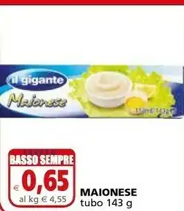 Il Gigante Il Gigante Maionese offerta