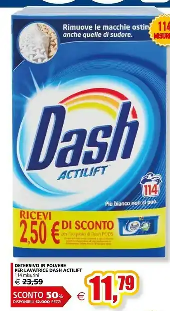 Il Gigante Dash Detersivo In Polvere Per Lavatrice Actilift offerta