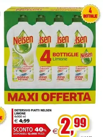 Il Gigante Nelsen Detersivo Piatti Limone offerta