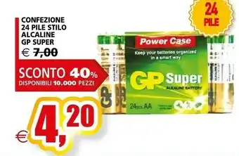 Il Gigante GP Super Confezione 24 Pile Stilo Alcaline offerta