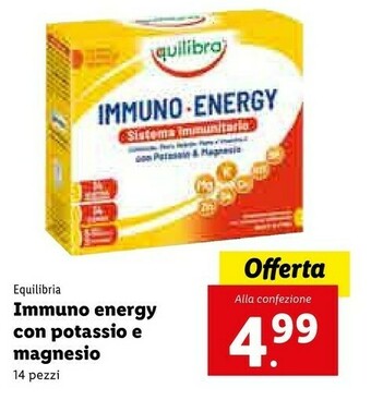 Equilibria Immuno Energy Con Potassio E Magnesio 14 Pezzi