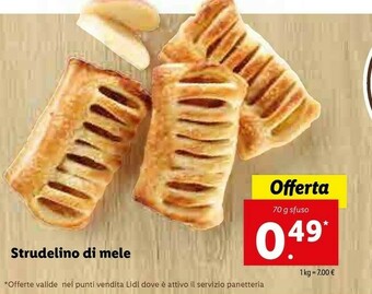 Lidl Lidl Strudelino Di Mele offerta