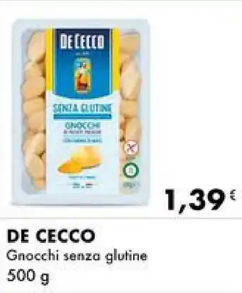 Iper Tosano DE CECCO Gnocchi senza glutine 500 g offerta