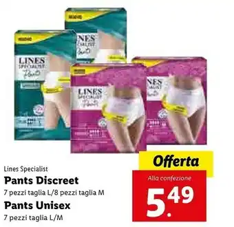 Lidl Lines Pants Discreet offerta