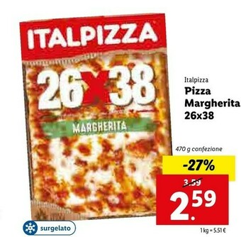 Lidl Italpizza Pizza Margherita offerta