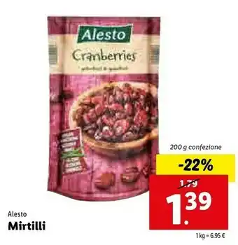 Lidl Alesto Mirtilli offerta