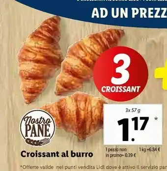 Lidl Croissant Al Burro offerta