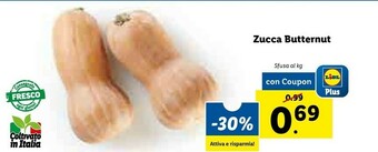 Lidl Zucca Butternut offerta