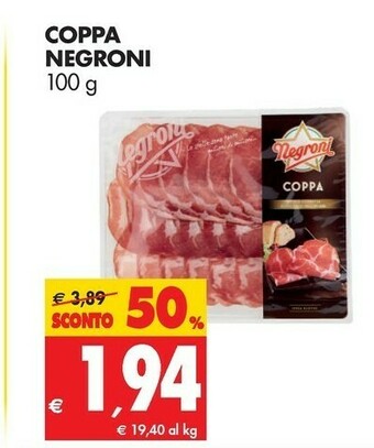 Tigros Negroni Coppa offerta