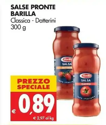 Tigros Barilla Salsa Datterini 300 G(ml) offerta