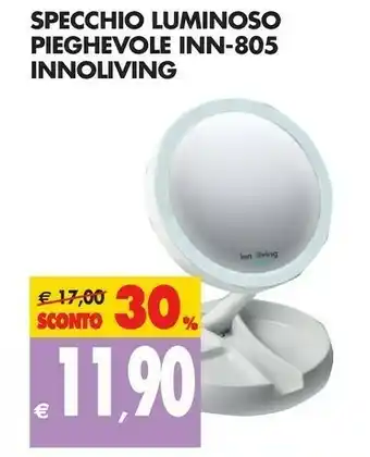 Tigros Innoliving Specchio Luminoso Pieghevole Inn-805 offerta