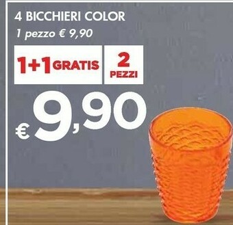 Bennet 4 Bicchieri Color offerta