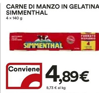 Coop Simmenthal Carne in scatola offerta