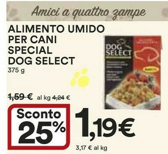 Coop Select Cibo per cani offerta