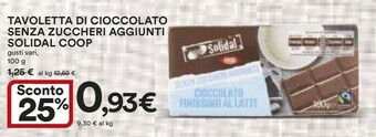 Coop Cioccolato offerta