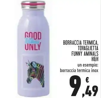 H&h lifestyle Borraccia Termica Inox