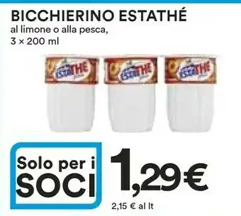 Coop Estathé Estathe offerta