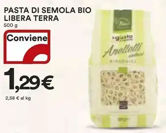 Coop Libera terra Pasta di semola offerta