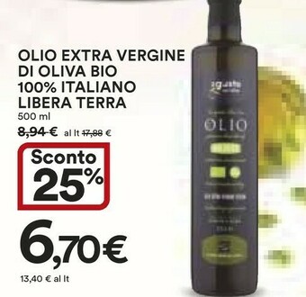 Coop Libera terra Olio extravergine di oliva offerta