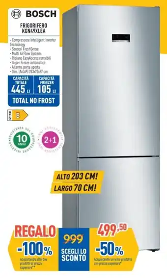 FreeShop BOSCH FRIGORIFERO KGN49XLEA offerta