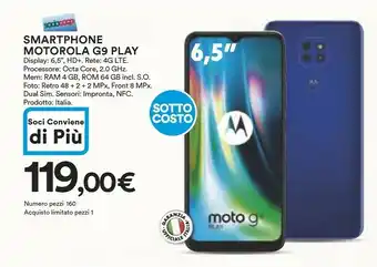 Coop Motorola Smartphone android offerta