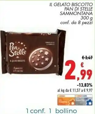 Conad Sammontana Il Gelato Biscotto Pan Di Stelle offerta