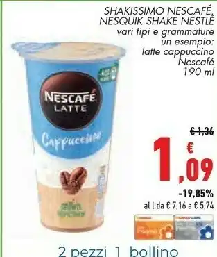 Conad Nescafè Shakissimo - Cappuccino Decaf offerta