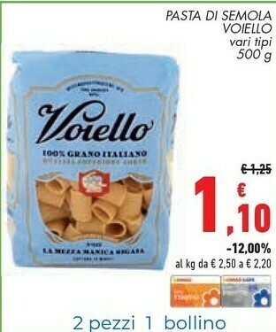 Conad Voiello Pasta Di Semola offerta