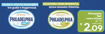Despar Philadelphia light offerta