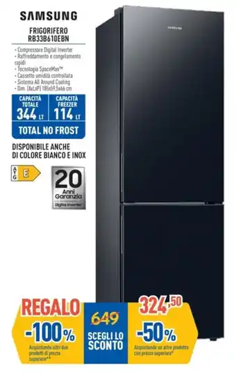 FreeShop SAMSUNG FRIGORIFERO RB33B610EBN offerta