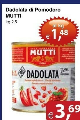 Docks Cash&Carry Mutti Pomodori pelati offerta